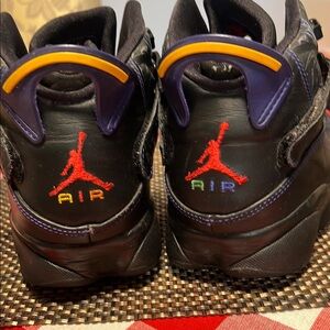 Jordan Black and Red High-Top Sneakers